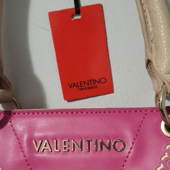Valentino Pink and Cream Women's Bag - Picture 2 of 4